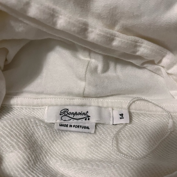 Bonpoint Shirts & Tops | BonpointEmbroidered Logo Hoodie 14 girl - Picture 7 of 8